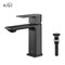 Kibi Mirage Single Handle Bathroom Vanity Sink Faucet with Pop Up Drain C-KBF1001MB-KPW100MB - alternate 1